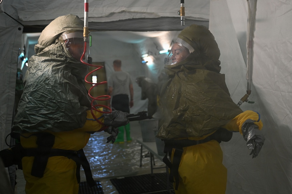 The 104th Fighter Wing strengthens regional medical readiness with multi-day Emergency Decontamination Course