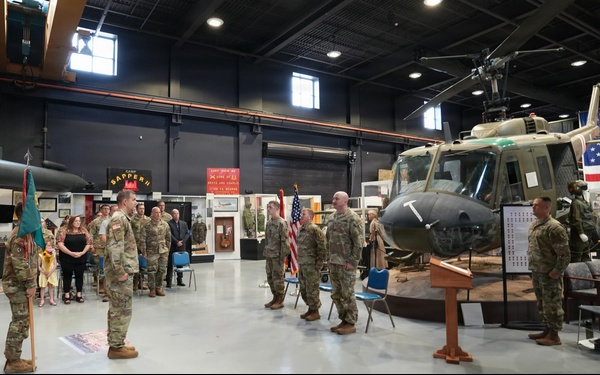 135th Military History Detachment's Change of Command Ceremony
