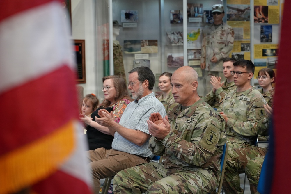 135th Military History Detachment's Change of Command Ceremony