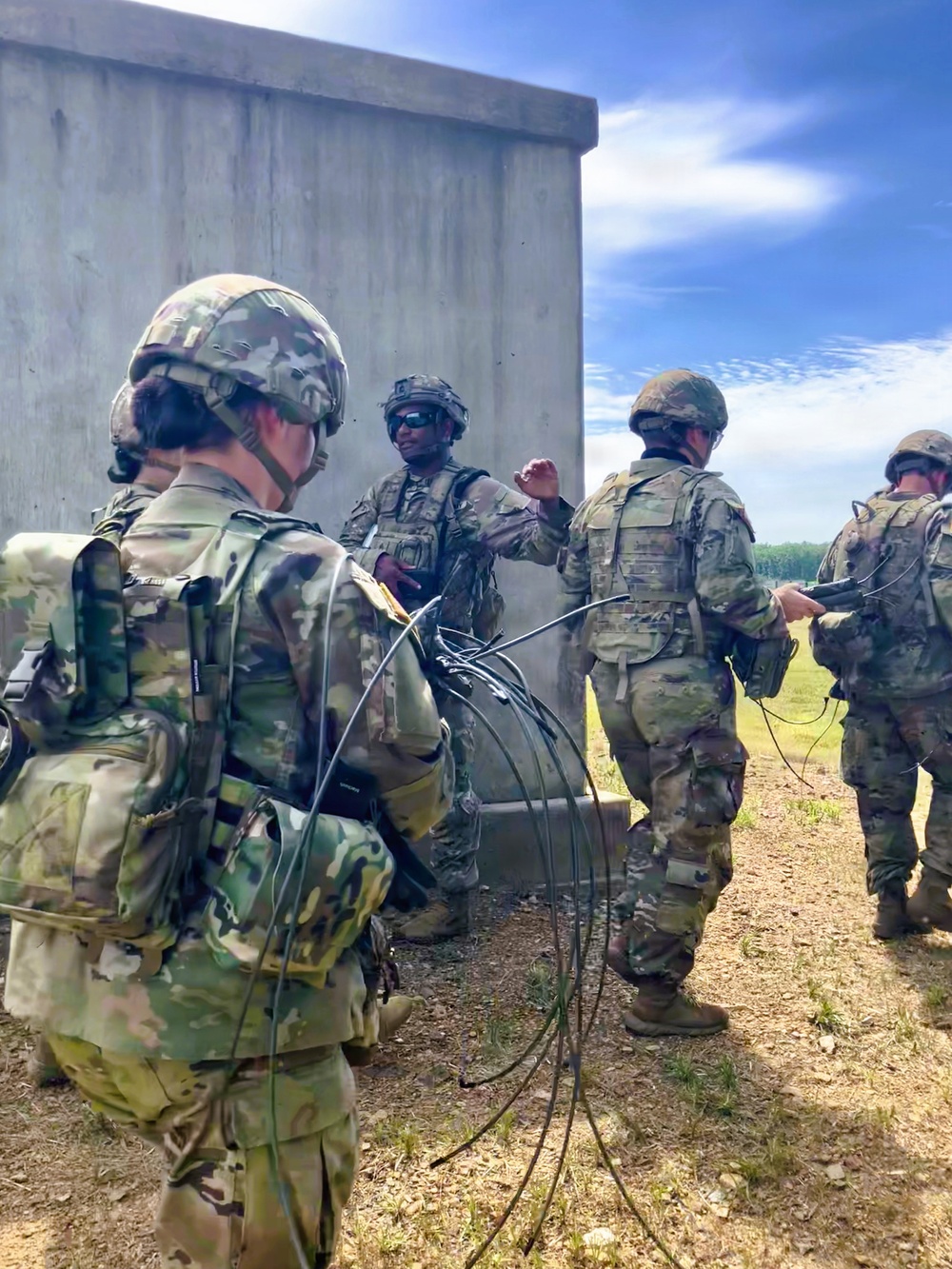 Soldiers from the 875th Engineer Battalion, 87th Troop Command are Conducting Demolition