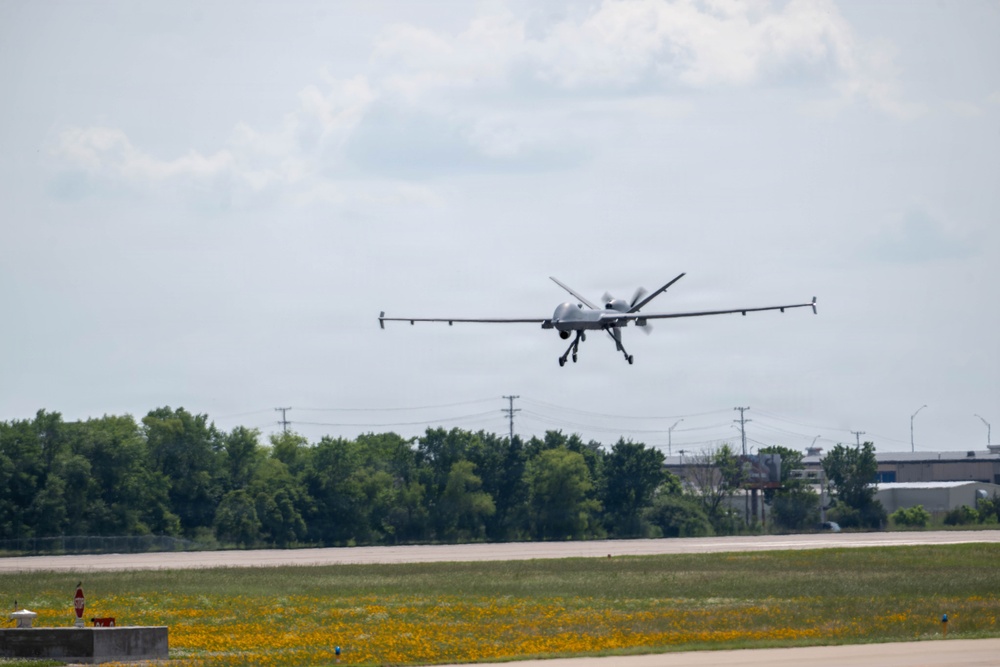 188th Hosts 147th Attack Wing for First-of-Its-Kind MQ-9 ACE Exercise at Ebbing