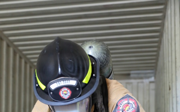 Hawaii Army National Guard firefighters conduct joint emergency response training on Maui