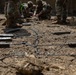 Engineers detonate confidence, shape and crater charges.