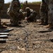 Engineers detonate confidence, shape and crater charges.