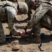 Engineers detonate confidence, shape and crater charges.