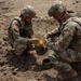 Engineers detonate confidence, shape and crater charges.