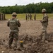 Engineers detonate confidence, shape and crater charges.