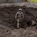 Engineers detonate confidence, shape and crater charges.
