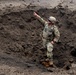 Engineers detonate confidence, shape and crater charges.