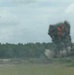 Engineers detonate confidence, shape and crater charges.