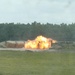Engineers detonate confidence, shape and crater charges.