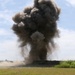 Engineers detonate confidence, shape and crater charges.