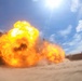 Engineers detonate confidence, shape and crater charges.