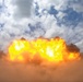Engineers detonate confidence, shape and crater charges.