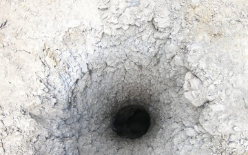 Engineers detonate confidence, shape and crater charges.
