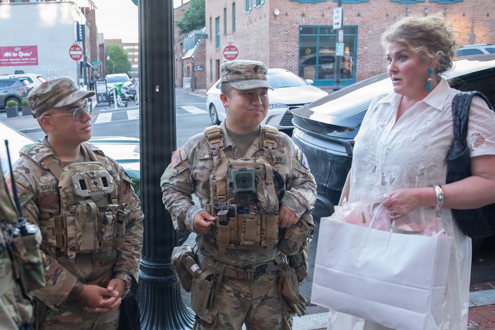 JTF-DC Alaska National Guardsmen Conduct Presence Patrols in Georgetown