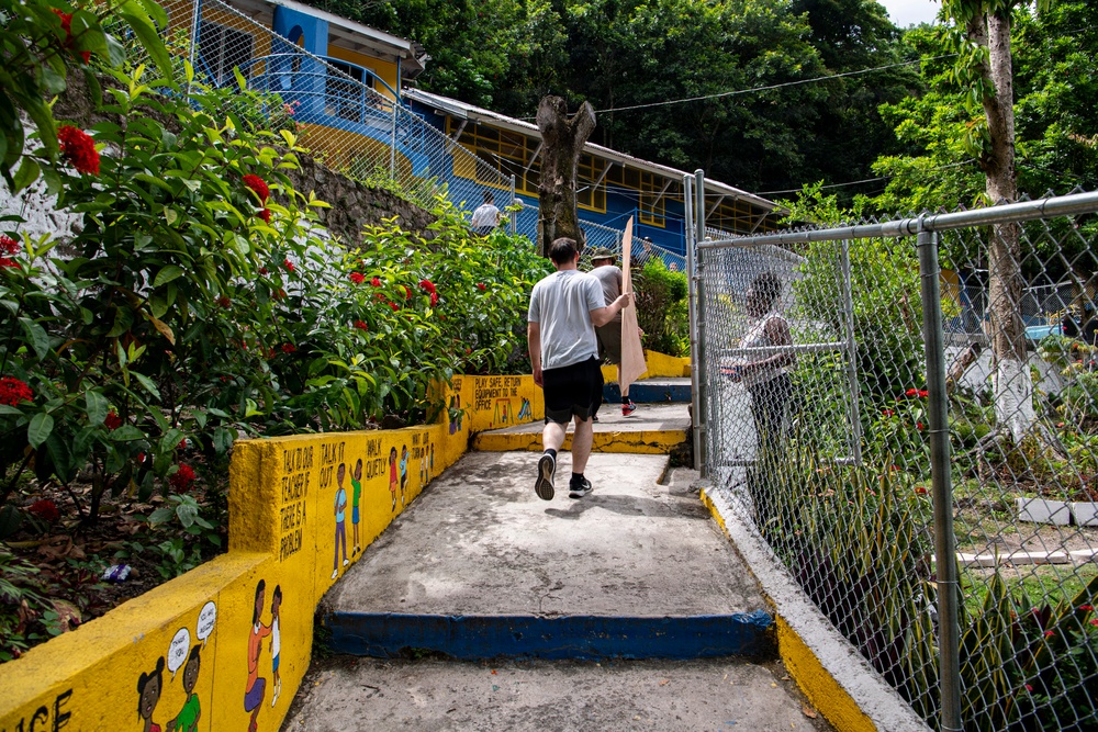 USS Nimitz Conducts Community Relation Events in Jamaica