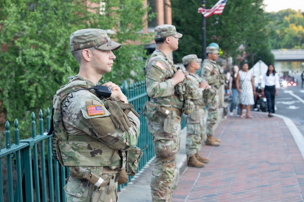 JTF-DC Alaska National Guardsmen Conduct Presence Patrols in Georgetown