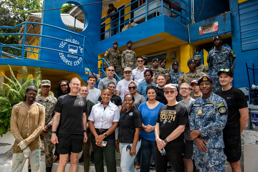 USS Nimitz Conducts Community Releation Events in Jamaica