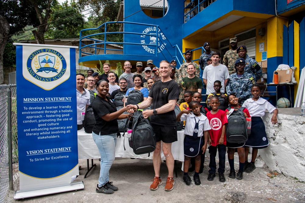 USS Nimitz Conducts Community Relation Events in Jamaica