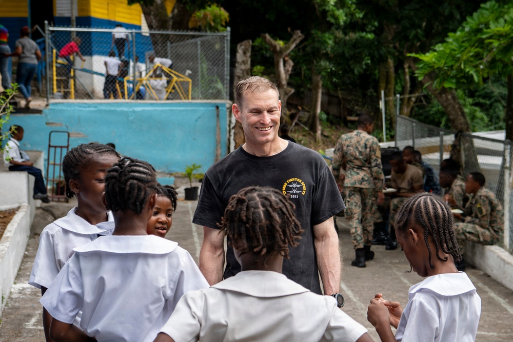 USS Nimitz Conducts Community Relation Events in Jamaica