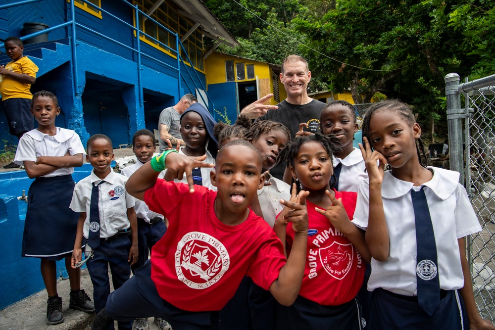 USS Nimitz Conducts Community Relation Events in Jamaica