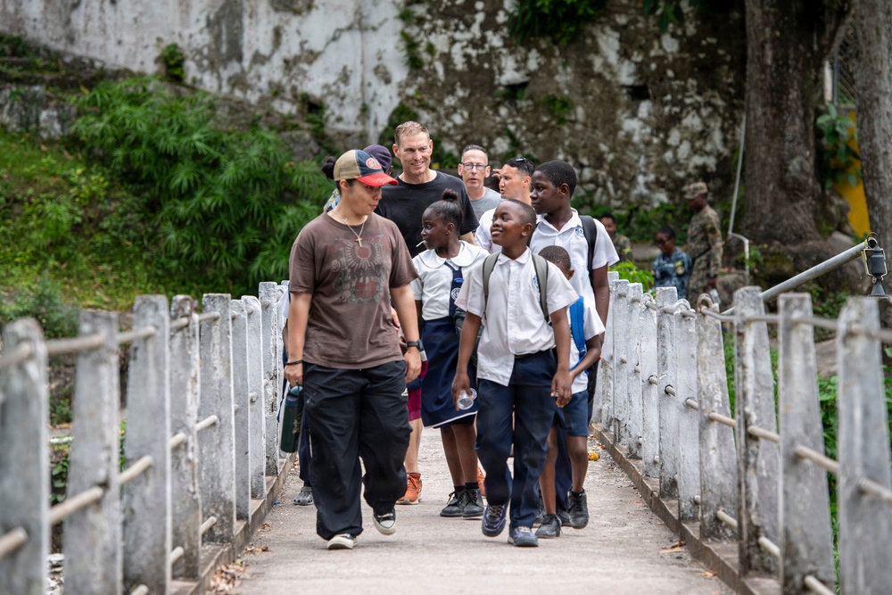 USS Nimitz Conducts Community Relation Events in Jamaica