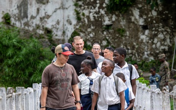 USS Nimitz Conducts Community Relation Events in Jamaica