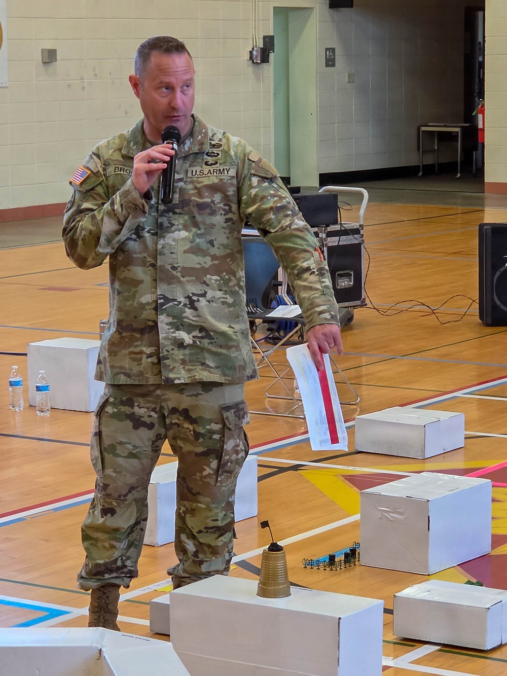 Participants review public safety plans during ROC drill