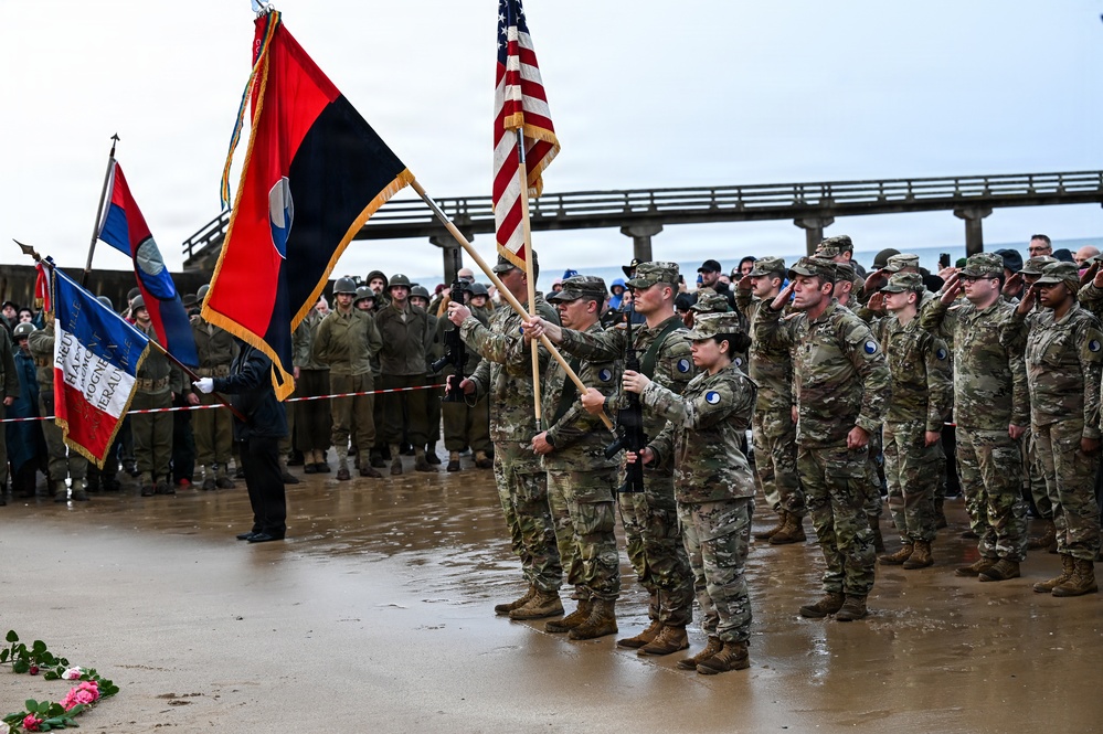 29th ID honors Bedford Boys in Omaha Beach Ceremony