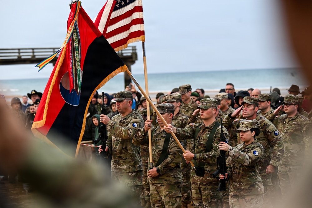 29th ID honors Bedford Boys in Omaha Beach Ceremony