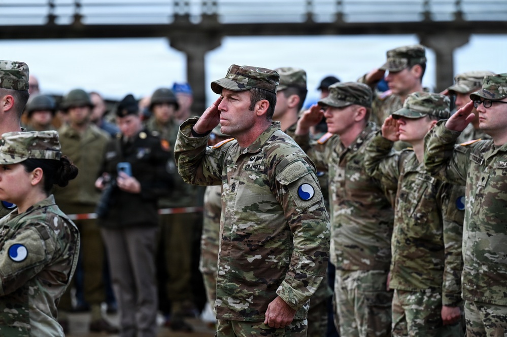 29th ID honors Bedford Boys in Omaha Beach Ceremony