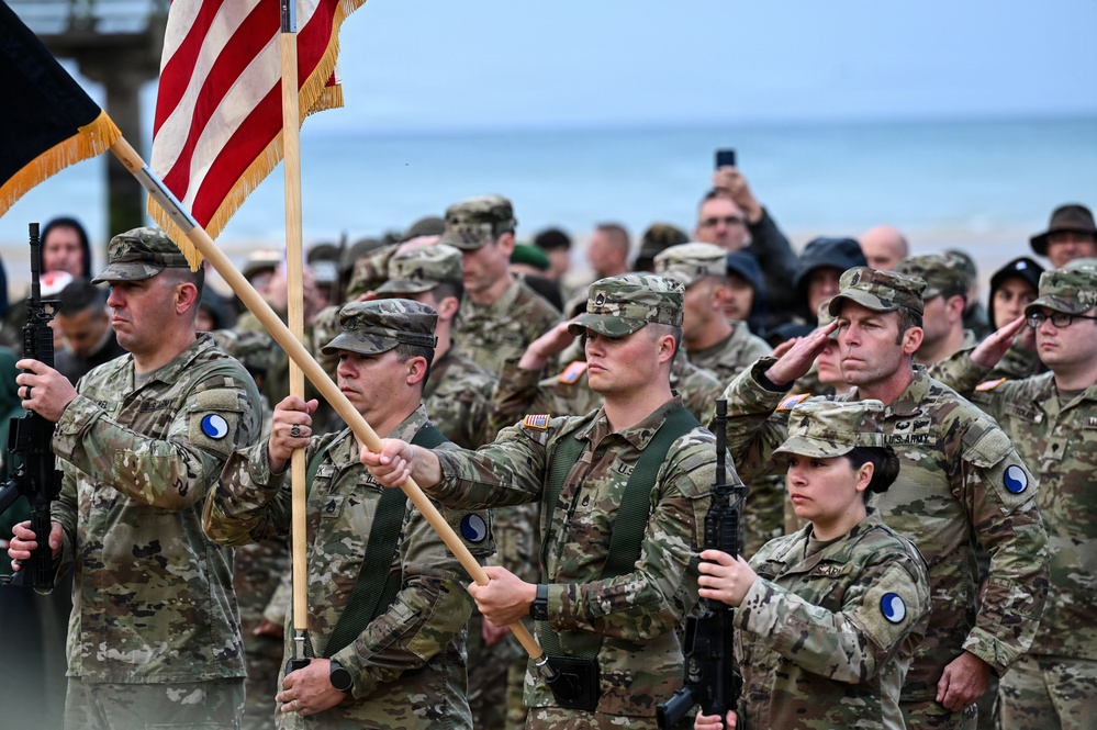 29th ID honors Bedford Boys in Omaha Beach Ceremony