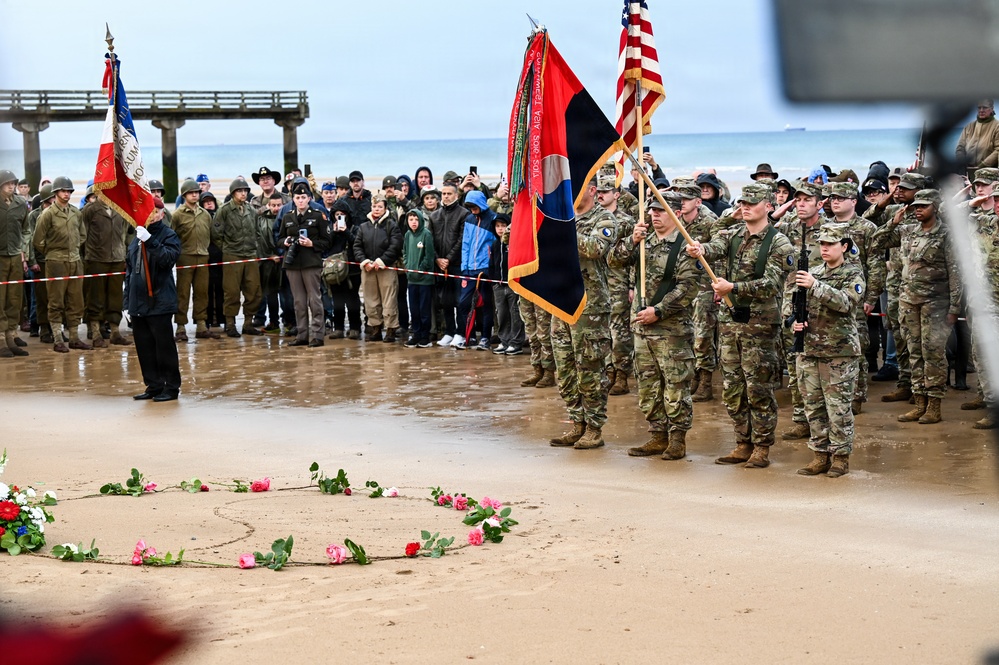 29th ID honors Bedford Boys in Omaha Beach Ceremony