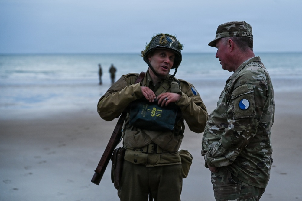 29th ID honors Bedford Boys in Omaha Beach Ceremony