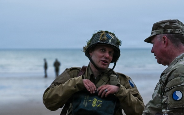 29th ID honors Bedford Boys in Omaha Beach Ceremony