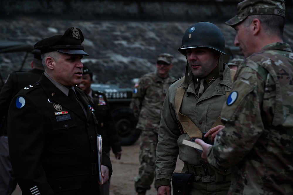 29th ID honors Bedford Boys in Omaha Beach Ceremony