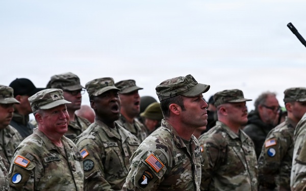 29th ID honors Bedford Boys in Omaha Beach Ceremony