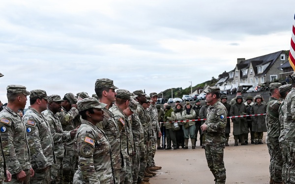 29th ID honors Bedford Boys in Omaha Beach Ceremony
