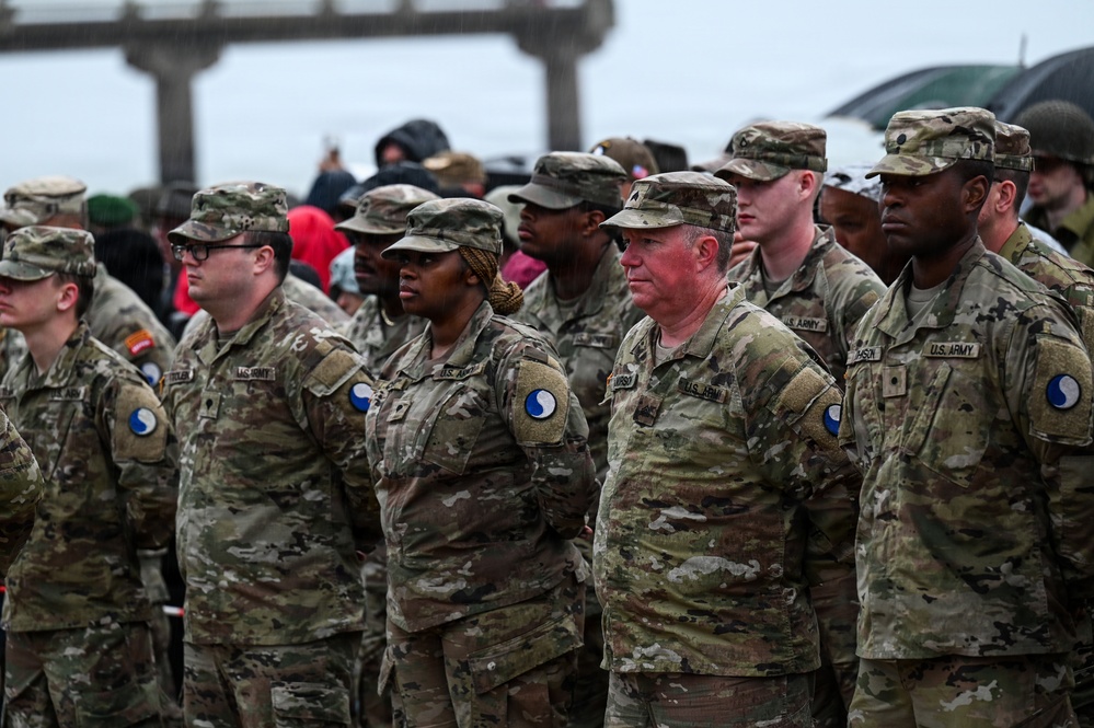 29th ID honors Bedford Boys in Omaha Beach Ceremony