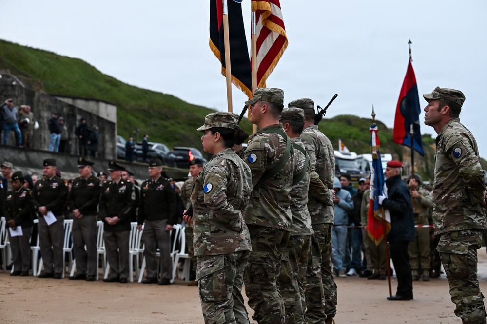 29th ID honors Bedford Boys in Omaha Beach Ceremony
