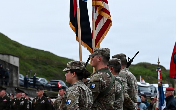 29th ID honors Bedford Boys in Omaha Beach Ceremony