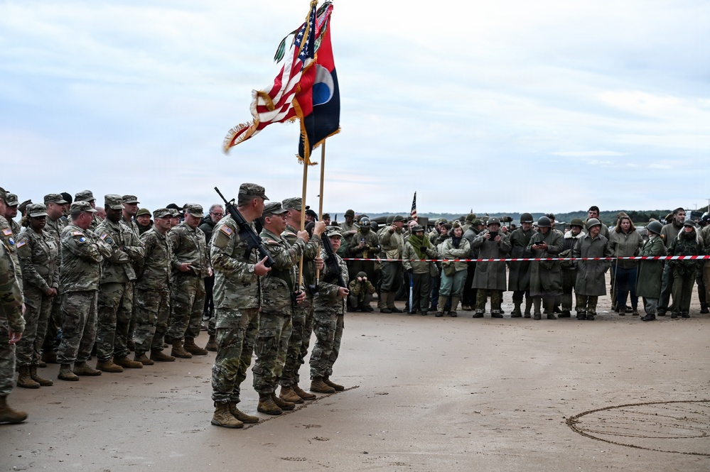 29th ID honors Bedford Boys in Omaha Beach Ceremony