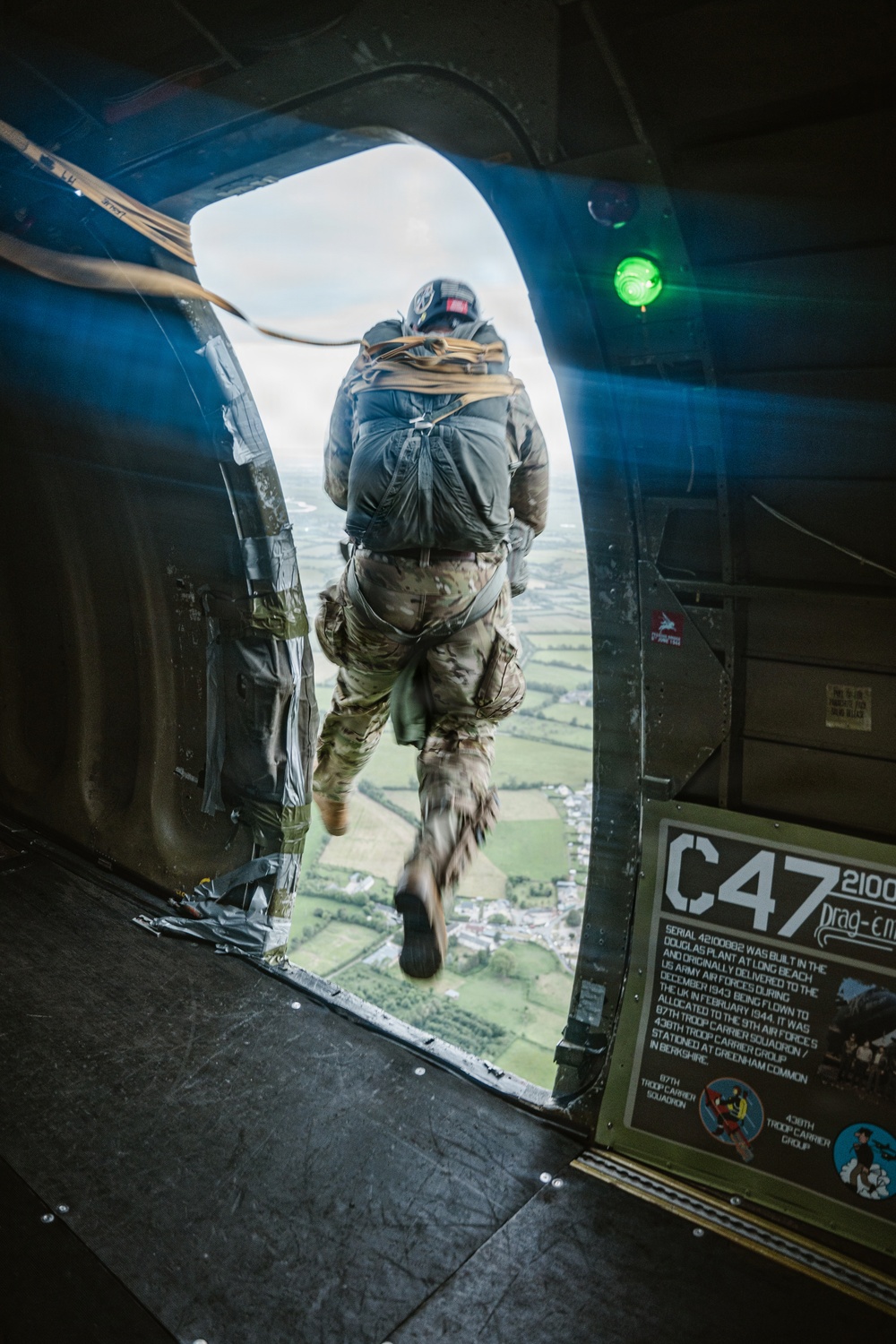 82nd Airborne Veteran jumps with Liberty Jump Team during D-Day 82
