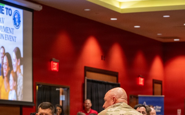 303rd Cavalry Regiment attend a Post Deployment Yellow RIbbon event