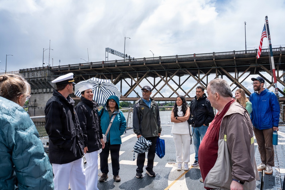 USS Chafee hosts ship tours during Portland Fleet Week 2026