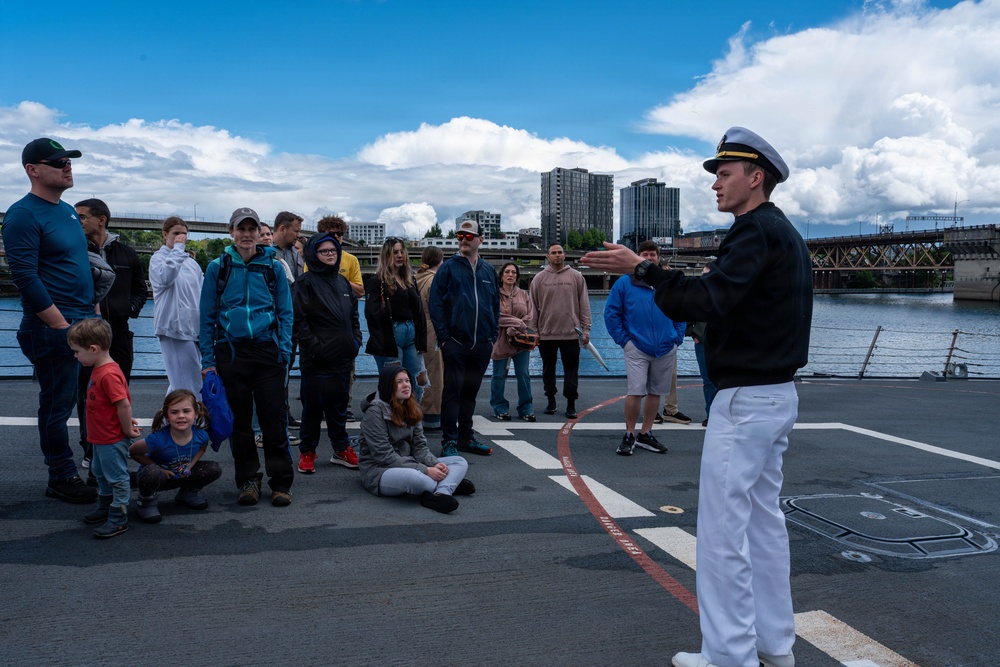 USS Chafee hosts ship tours during Portland Fleet Week 2026