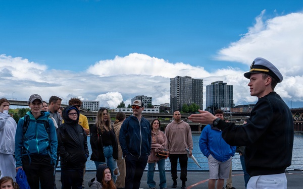 USS Chafee hosts ship tours during Portland Fleet Week 2026
