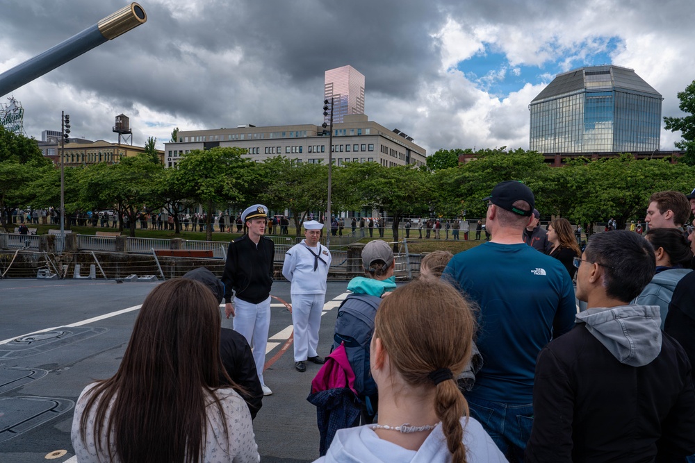 USS Chafee hosts ship tours during Portland Fleet Week 2026