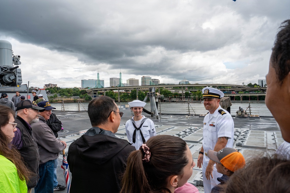 USS Chafee hosts ship tours during Portland Fleet Week 2026